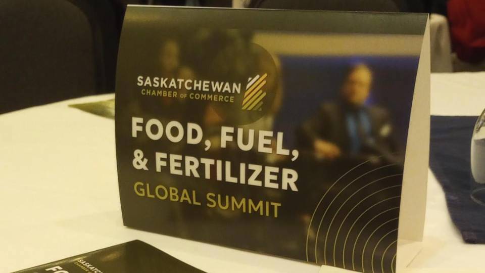 Saskatchewan Chamber of Commerce Food Fuel and Fertilizer Global Summit 2024
